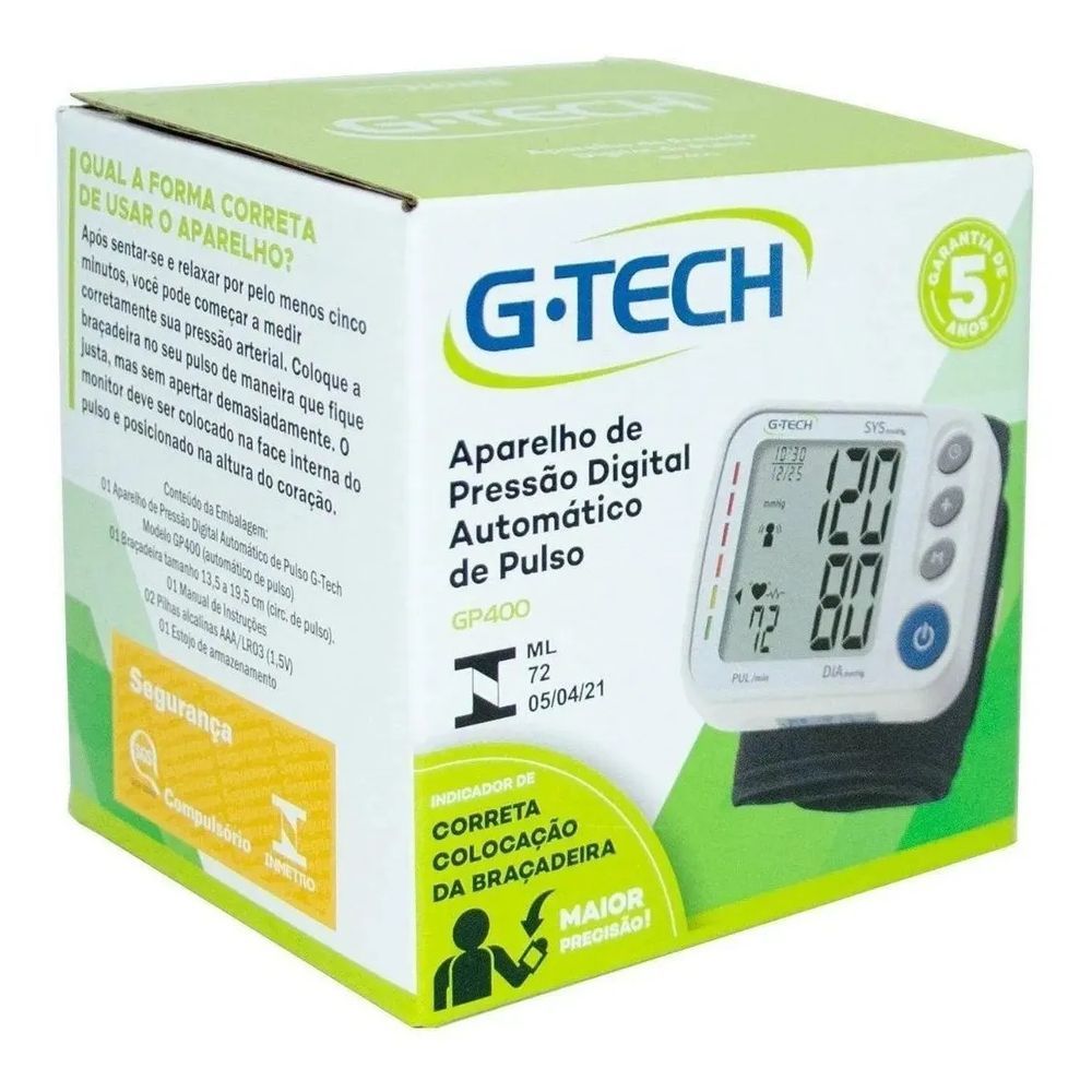aparelho de pressao digital automatico de pulso gp400 g tech 12014 2 f3e6e45ef95221ec057141ae5f087787 Aparelho de Pressão Digital Automático de Pulso Gp400 G-Tech
