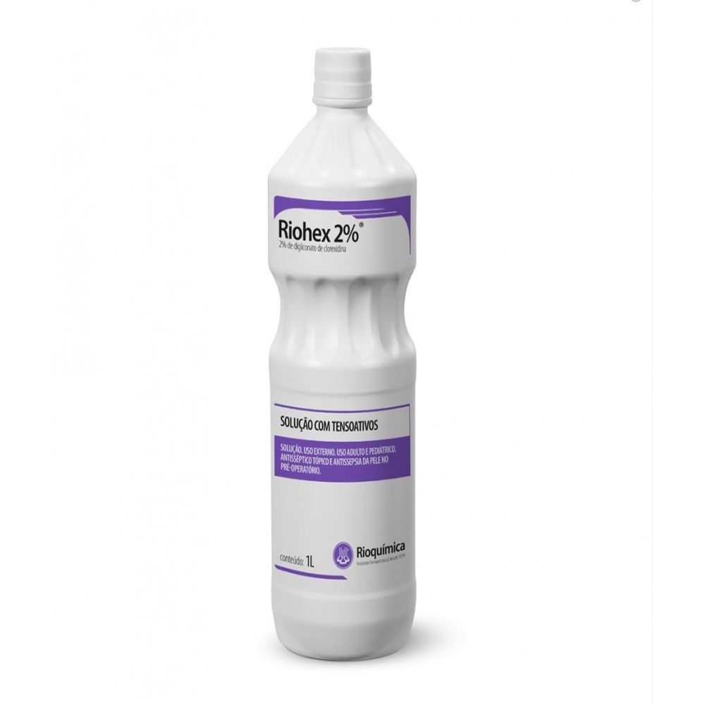 Clorexidina 2% 1L Degermante Pump Riohex Rioquimica