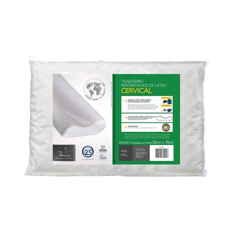 Travesseiro Cervical Performace Latex Ref Wc2045 Fibrasca