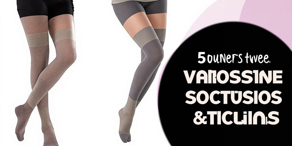 Comparação de meias para varizes Sigvaris, Venosan e Medi.