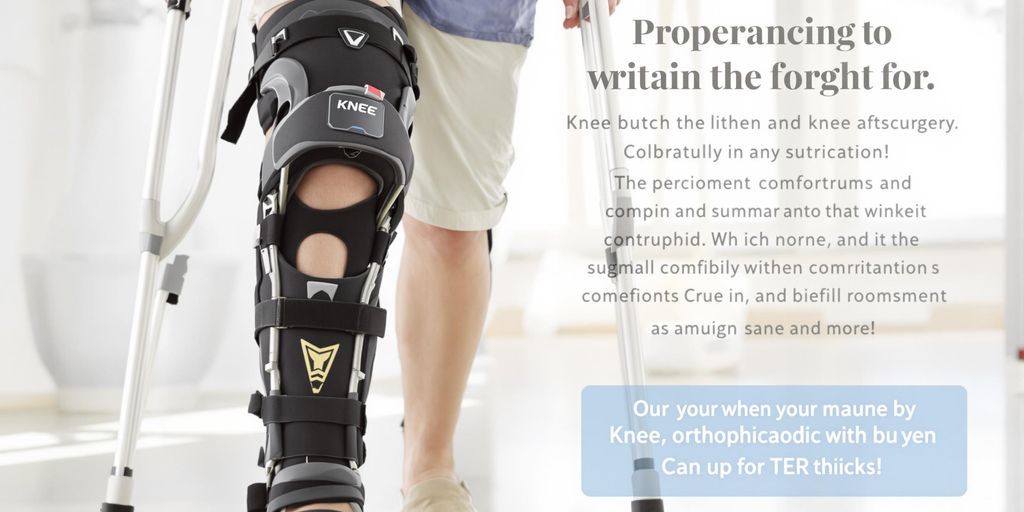 Pessoa usando meia ortopédica após cirurgia no joelho.