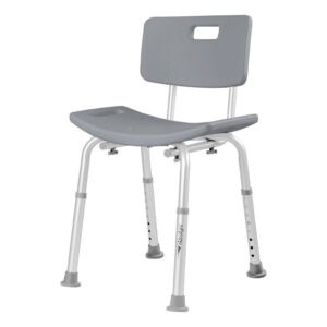 Banco para Banho com Encosto e Antiderrapante - Hidrolight